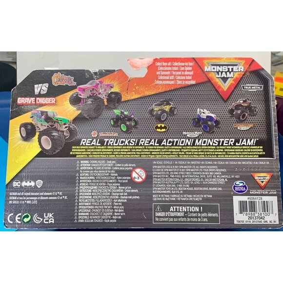 Monster Jam 1:64 Scale Grave Digger Vs. El Toro Loco Die-Cast Trucks - Picture 2 of 2